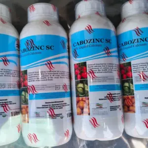 Four 1 litre bottles of CABOZINC SC 56% liquid calcium by Kenagro